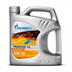 Моторное масло Gazpromneft Premium A3 5W30, 4л